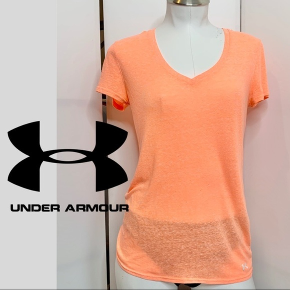 Under Armour Heat Gear Fitted V Neck T Shirt Small